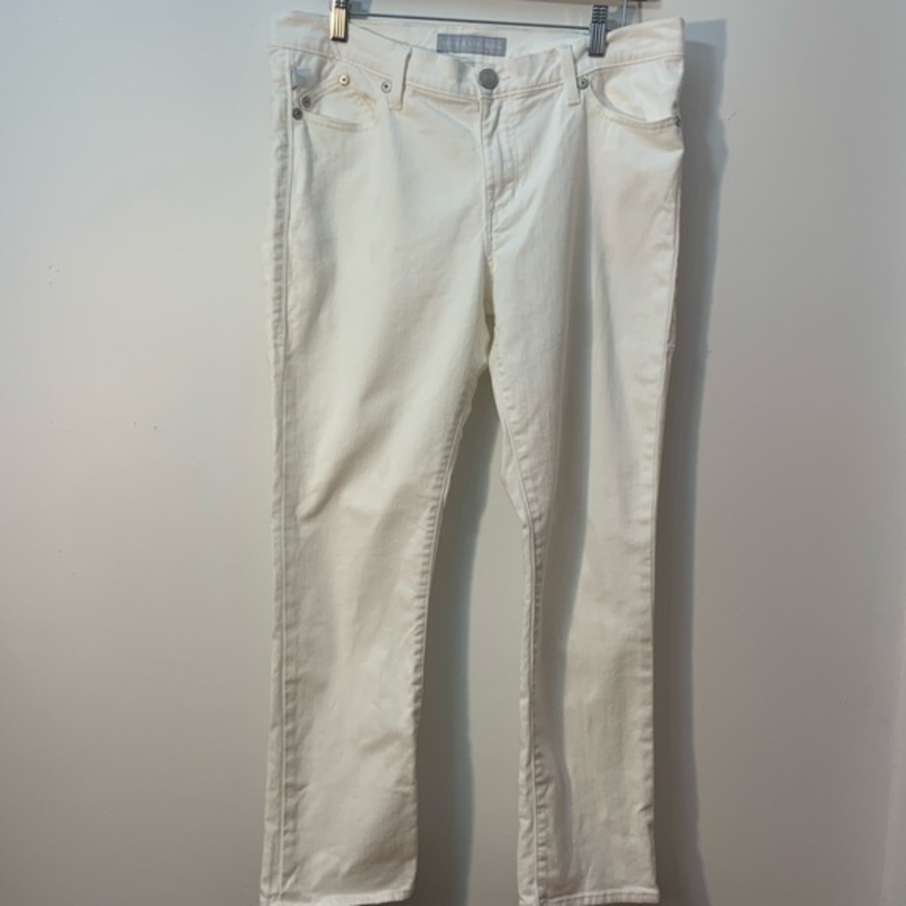 Rock & Republic White Denim Cropped Jeans